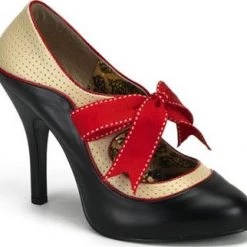 Bordello 4 1/2" Two-Tone Platform (TEMPT-27) Pleaser Shoes