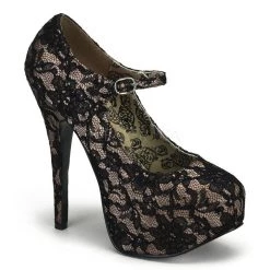 Bordello 5 3/4" Lace Maryjane Platform (TEEZE-07L) Pleaser Shoes