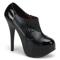 Bordello Pleaser Shoes 5 3/4" Stiletto 3 Button Ankle Boot (TEEZE-20)