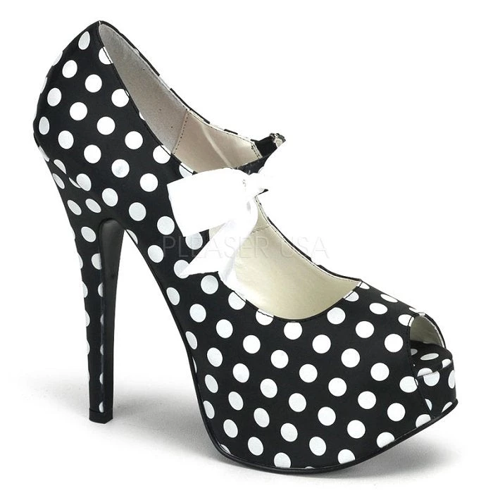 Bordello 5 3/4" Polka Dots Concealed Platform (TEEZE-25) 3 Bordello 5 3/4" Polka Dots Concealed Platform (TEEZE-25)