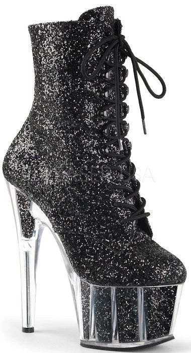 Pleaser Shoes 7" Stiletto Lace-Up Ankle Boot (ADORE-1020G) 3 Pleaser Shoes 7" Stiletto Lace-Up Ankle Boot (ADORE-1020G)
