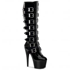 Pleaser Shoes 7" Lace-Up Platform Knee Boot (ADORE-2043)