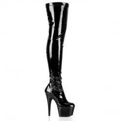 Pleaser Shoes 6 1/2" Stretch Platform Thigh Boot (ADORE-3000)