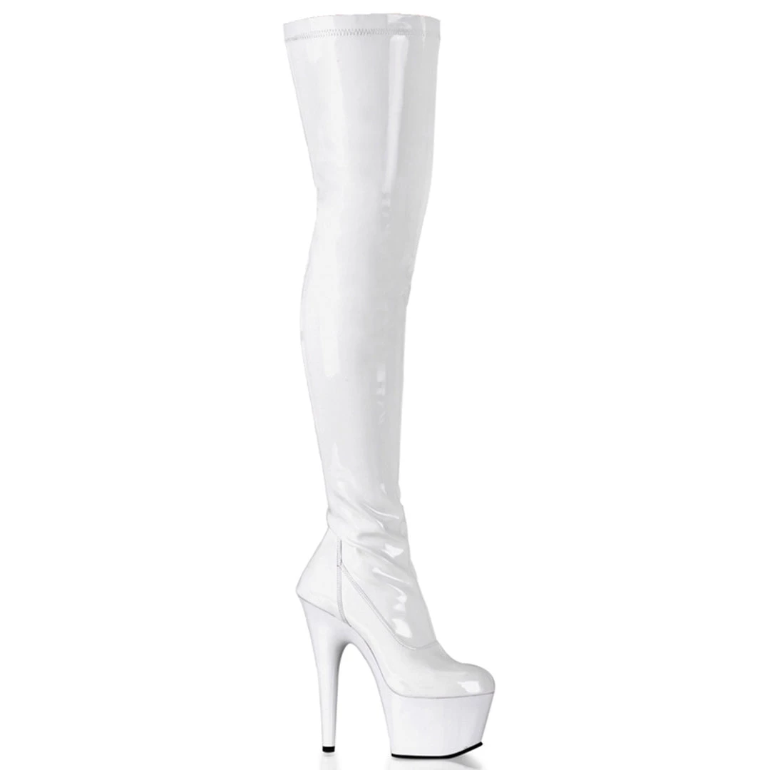 Pleaser Shoes 6 1/2" Stretch Platform Thigh Boot (ADORE-3000) 6 Pleaser Shoes 6 1/2" Stretch Platform Thigh Boot (ADORE-3000)