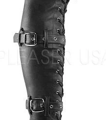 Pleaser Shoes 7" Lace-Up Buckle Platform Boot (ADORE-3028)