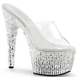 Pleaser Shoes Sales 7" Stiletto Platform Slide(ADORE-701MR-5 Final Sale)