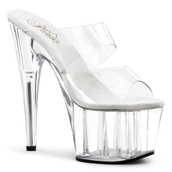 Pleaser Shoes 7" Stiletto Two-Band Platform Slide (ADORE-702) 4 Pleaser Shoes 7" Stiletto Two-Band Platform Slide (ADORE-702)