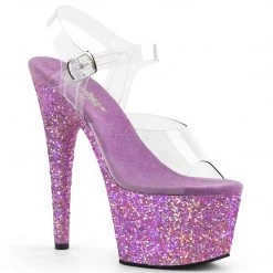 Pleaser Shoes 7" Stiletto Glitter Platform (ADORE-708LG)