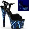 Pleaser Shoes 7" Platform Neon UV Sandal (ADORE-709NLB Final Sale) Sales