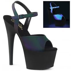 Pleaser Shoes 7" Heel Platform With Galaxy Effect (ADORE-709REFL)