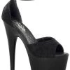 Pleaser Shoes 7" Open Toe Lace D'Orsay Platform (ADORE-768)