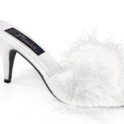 Fabulicious 3" Marabou Slipper (AMOUR-03) Pleaser Shoes