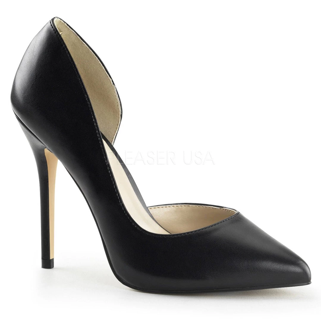 Pleaser Shoes 5" Heel Half D'Orsay Pump (Amuse-22) 4 Pleaser Shoes 5" Heel Half D'Orsay Pump (Amuse-22)