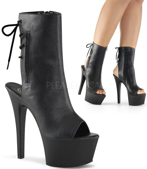 Pleaser Shoes 6" Open Toe Ankle Boot (ASPIRE-1018) 3 Pleaser Shoes 6" Open Toe Ankle Boot (ASPIRE-1018)