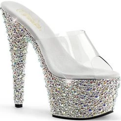 Pleaser Shoes Shop By Style 7" Stiletto Rhinestone Platform (BEJEWELED-701MS)