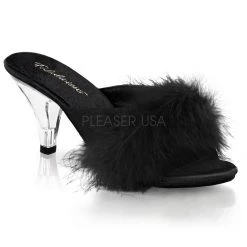 Fabulicious Pleaser Shoes 3" Heel Fur Sandal (BELLE-301F)
