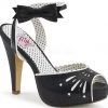 Pin Up Couture Pleaser Shoes 4 1/2" Pin-Up Peep Toe Pump (BETTIE-01)