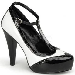 Pin Up Couture 4 1/2" Pin-Up T-Strap Pump (Bettie-22)