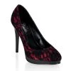 Pleaser Shoes Sales 4 1/4" Lace Mini-Platform Pump (BLISS-30-2 Final Sale)