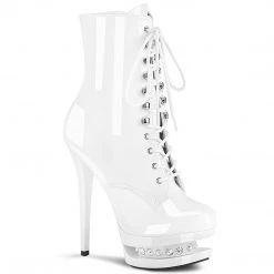 Pleaser Shoes 6" Lace-Up Platform Ankle Boot (BLONDIE-R-1020)