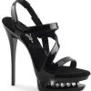 Pleaser Shoes Sales 6" Rhinestone Sandal Platform (BLONDIE-R-619 Final Sale)