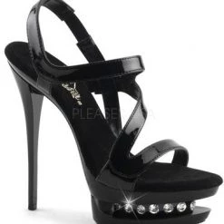Pleaser Shoes Sales 6" Rhinestone Sandal Platform (BLONDIE-R-619 Final Sale)