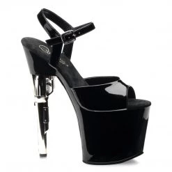 Pleaser Shoes 7 1/2" Gun Heel Platform Sandal (BONDGIRL-709)