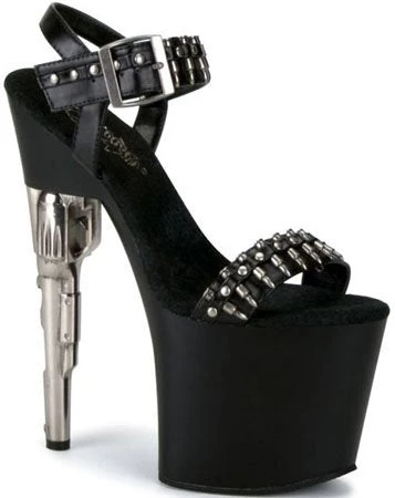 Pleaser Shoes 7 1/2" Gun Heel Platform (BONDGIRL-712) 3 Pleaser Shoes 7 1/2" Gun Heel Platform (BONDGIRL-712)
