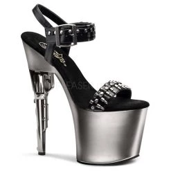 Pleaser Shoes 7 1/2" Gun Heel Platform (BONDGIRL-712)