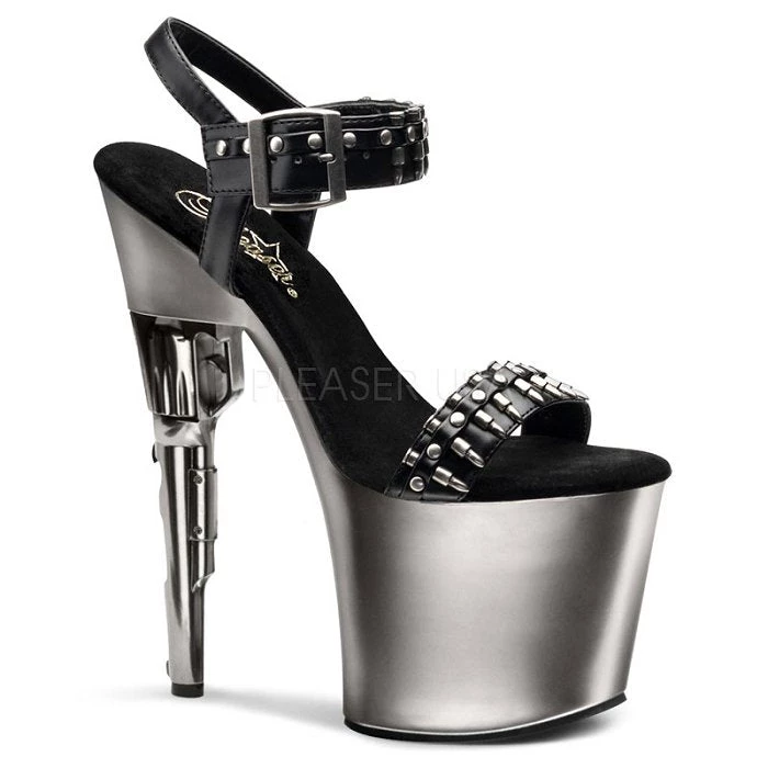 Pleaser Shoes 7 1/2" Gun Heel Platform (BONDGIRL-712) 4 Pleaser Shoes 7 1/2" Gun Heel Platform (BONDGIRL-712)