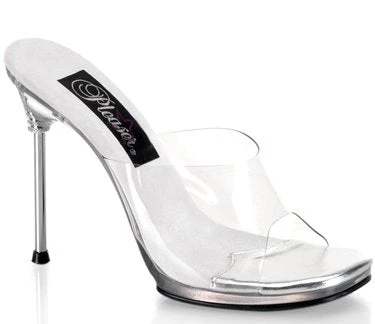 Fabulicious Pleaser Shoes 4 1/2" Stiletto Mini-Platform Slide (CHIC-01) 3 Fabulicious Pleaser Shoes 4 1/2" Stiletto Mini-Platform Slide (CHIC-01)