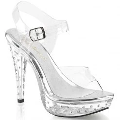 Fabulicious Pleaser Shoes 5" Heel Platform Sandal (COCKTAIL-508SDT)