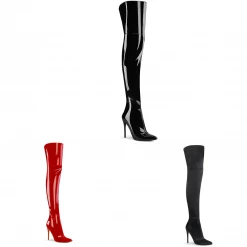 Pleaser Shoes 5" Heel Stretch Thigh High Boot (COURTLY-3012)