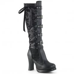 Funtasma 4" Heel 5 Buckle Corseted Knee Boot (CRYPTO-106)