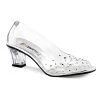 Funtasma Funtasma - Halloween 2" Heel Clear Lucite Peep Toe Pump (CRYSTAL-100)