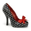 Pin Up Couture 4 1/2" Heel Pump With Satin Bow Tie (CUTIEPIE-06) Pleaser Shoes