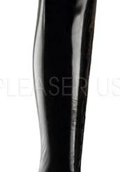 Pleaser Shoes Sales 6 1/4" Brass Heel Thigh Boot (DAGGER-3000 Final Sale)