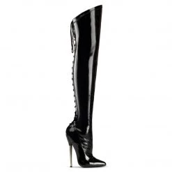 Pleaser Shoes 6 1/4" Brass Heel Thigh Boot (DAGGER-3060 Final Sale) Sales