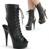 Pleaser Shoes 6" Heel Open Toe Lace-Up Ankle Boot (DELIGHT-1016) 1 Pleaser Shoes 6" Heel Open Toe Lace-Up Ankle Boot (DELIGHT-1016)