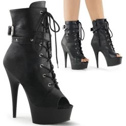 Pleaser Shoes 6" Heel Open Toe Ankle Boot (DELIGHT-1033)