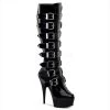 Pleaser Shoes 6" Buckled Platform Knee Boot (DELIGHT-2049)