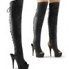 Pleaser Shoes Platform Shoes 6" Open Toe Thigh Boot (DELIGHT-3019)