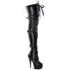 Pleaser Shoes 6" Lace-Up Buckle Platform Boot (DELIGHT-3028) Size 12+ & Up Shoes