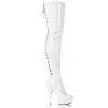 Pleaser Shoes 6" Back Lace Platform Thigh Boot (DELIGHT-3063 Final Sale)