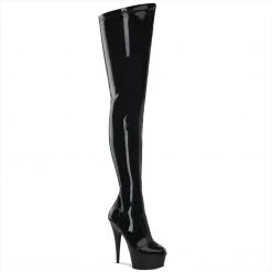Pleaser Shoes 6" Stiletto Crotch Boot (DELIGHT-4000)