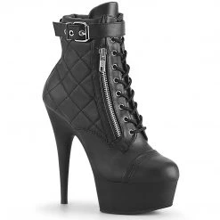 Pleaser Shoes 6" Quilted Pattern Bootie (DELIGHT-600-05)