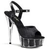 Pleaser Shoes 6" Stiletto Glitter Platform (DELIGHT-609-5G)