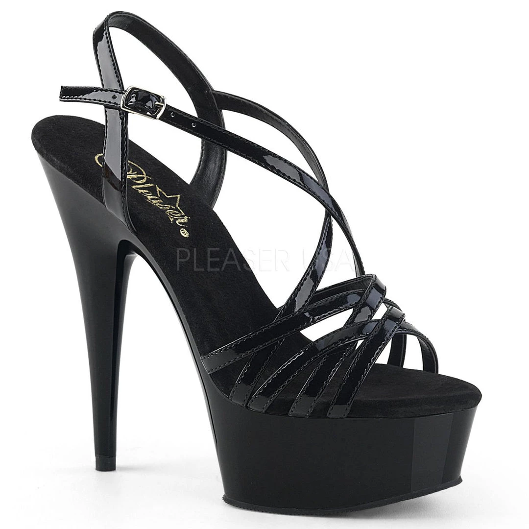 Pleaser Shoes 6" Strappy Stiletto Platform (DELIGHT-613) 3 Pleaser Shoes 6" Strappy Stiletto Platform (DELIGHT-613)