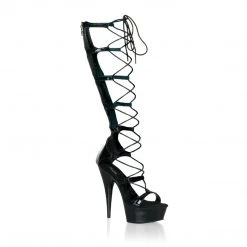 Pleaser Shoes 6" Stiletto Lace-Up Platform Sandal (DELIGHT-698)