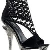 Pleaser Shoes Sales 5 1/2" Rhinestone Embellished Bootie (DELUXE-695 Final Sale)